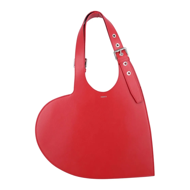 Coperni Schultertasche Belt Heart Tote Red