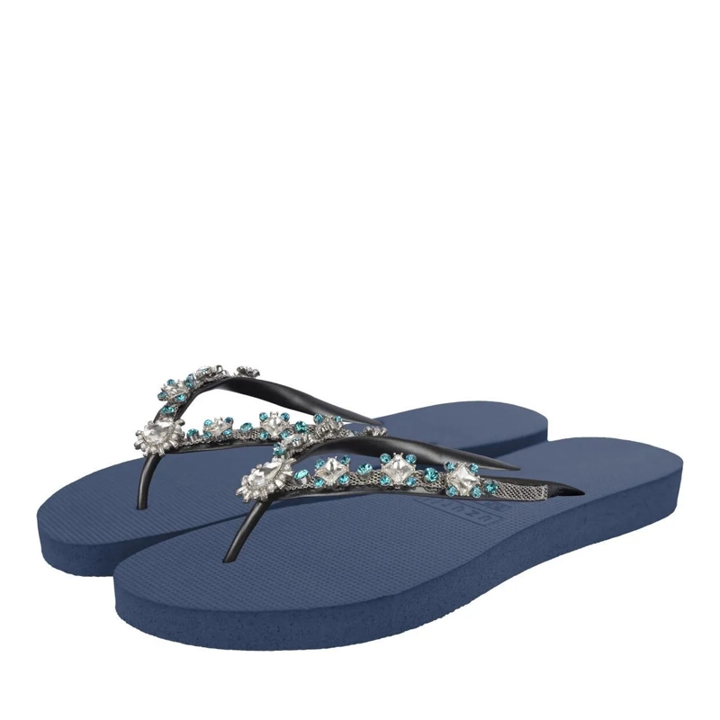UZURII Flip Flops Zehentrenner Dolce Chrystal marineblau(Image 2)