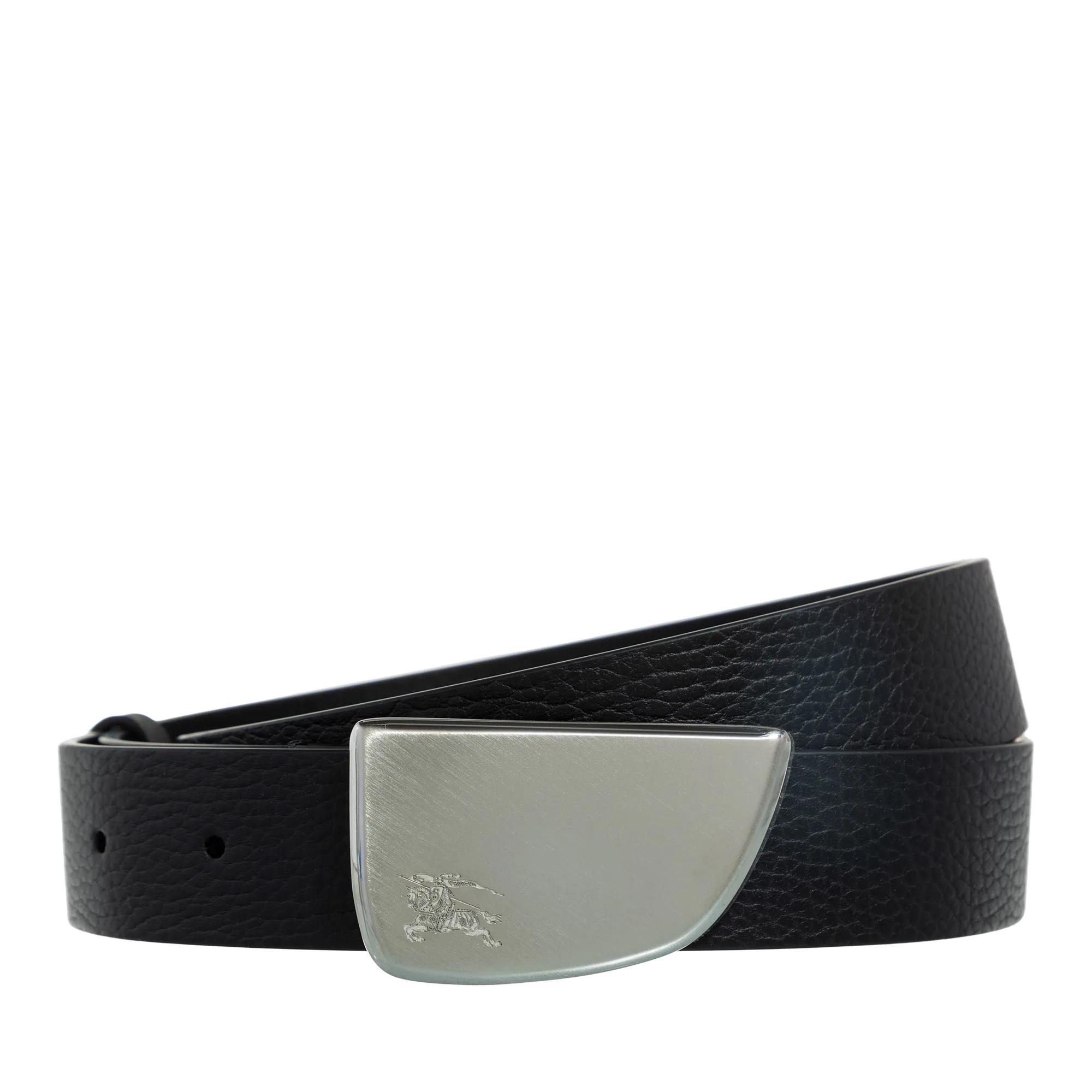 【関税込み】Burberry ブラック Shield ベルト Burberry Shield Brushed Black | Leather Belt