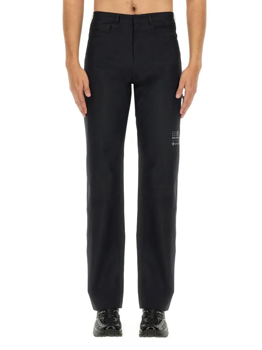 Thumbnail - MM6 Maison Margiela - Straight Leg Pants - Größe L - schwarz