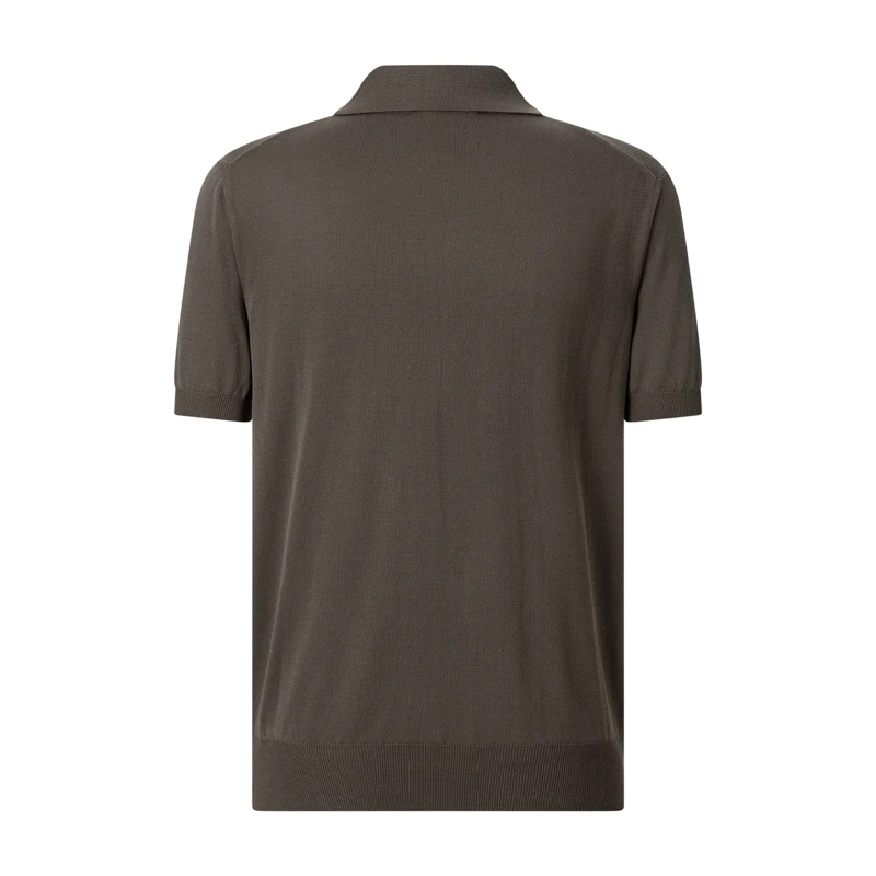 Canali Polohemd Poloshirt mit Reißverschluss blau(Image 6)