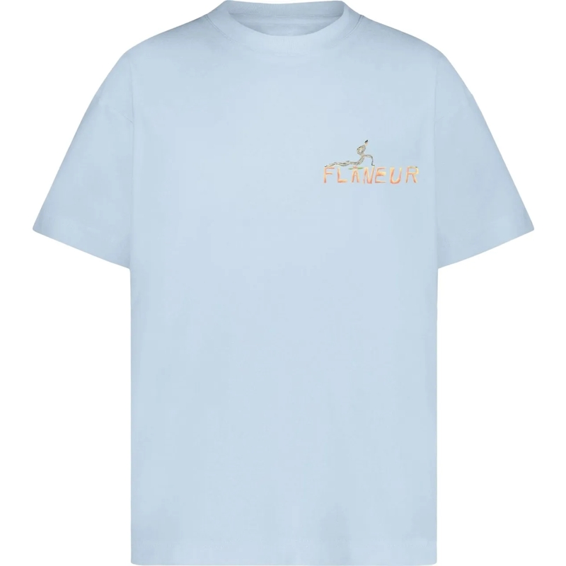 Flâneur T-shirt Passage of Time T-Shirt | Light Blue blau