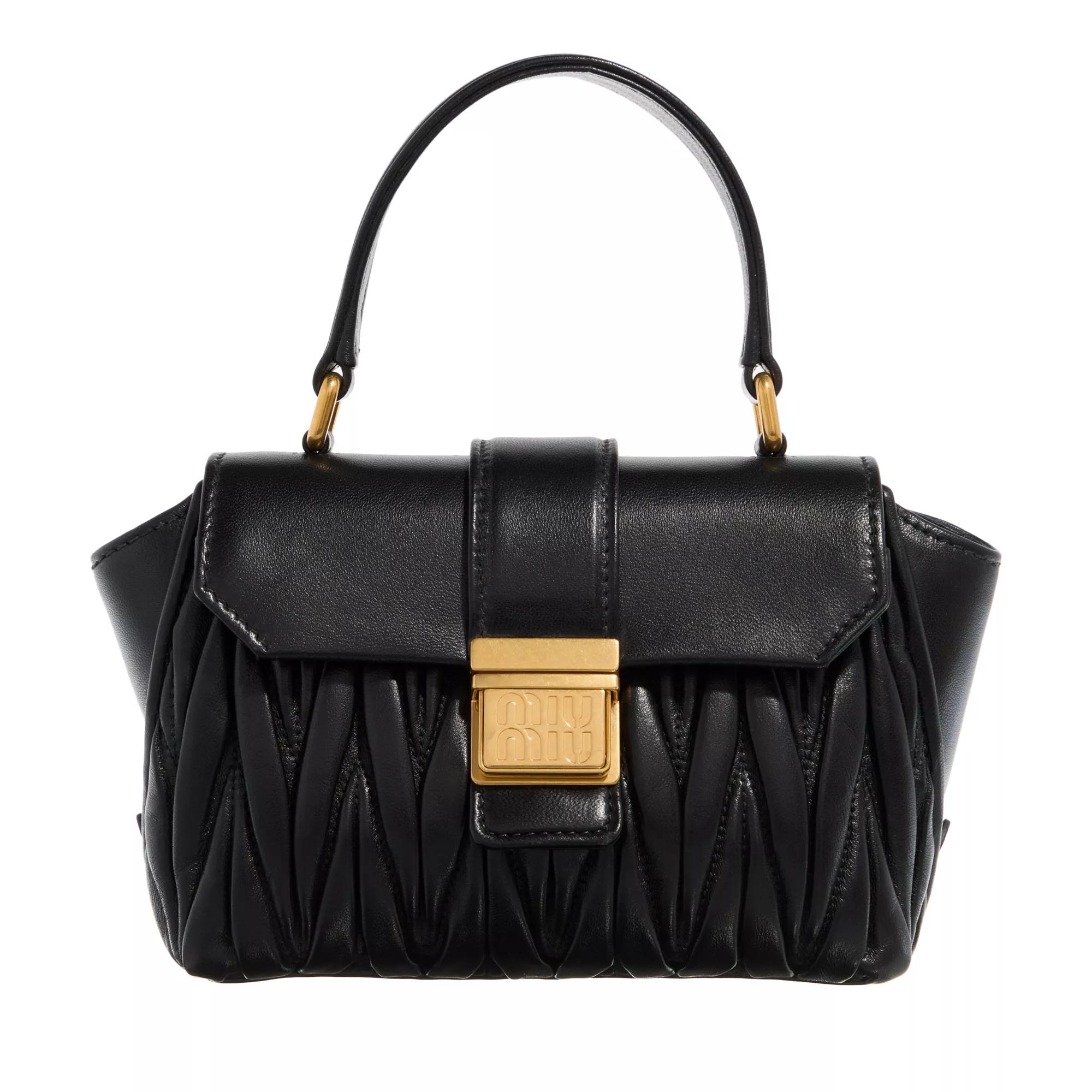 Miu Miu Woman Shoulder Bag Black | Satchel