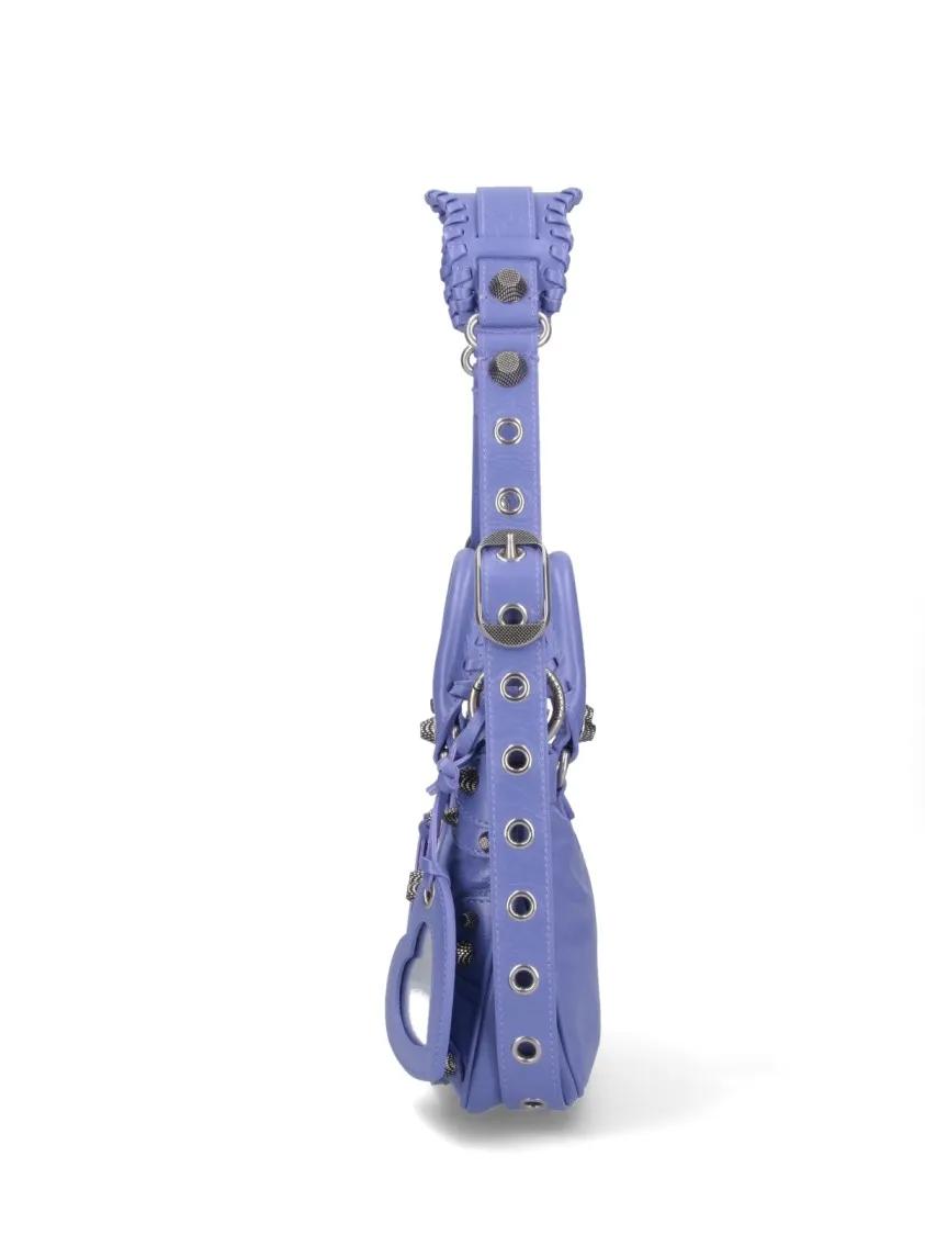 Balenciaga Hobo bags Small 'Neo Cagole' Shoulder Bag – Purple in paars