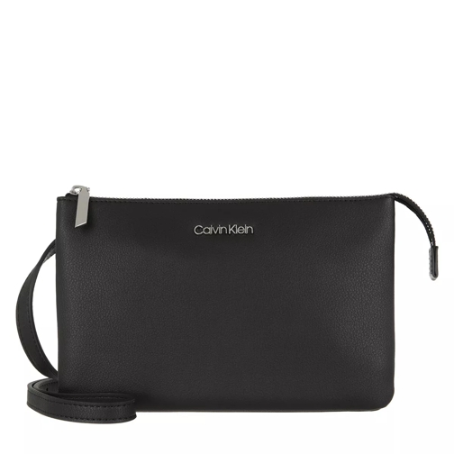 Calvin Klein Double Compartment Crossbody Black Crossbody Bag