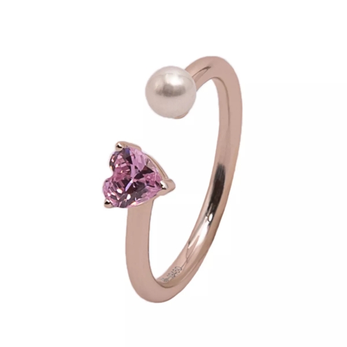 Miss Evél Heart/Pearl Ring Rose Gold Ring