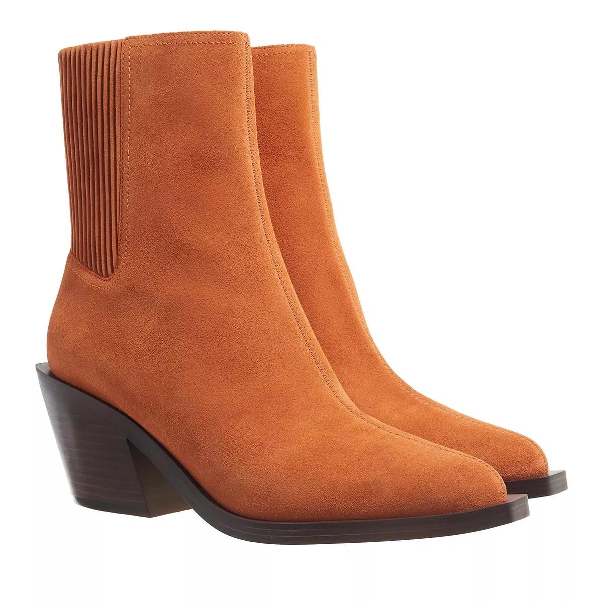 Coach Boots & Stiefeletten - Prestyn Suede Bootie - Gr. 39,5 (EU) - in Cognacbraun - für Damen