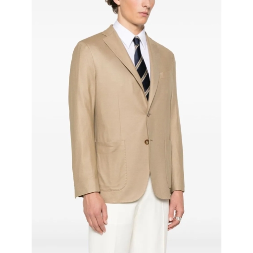 Boglioli Blazer Camel Brown Cotton Jacket Brown (Image 5)