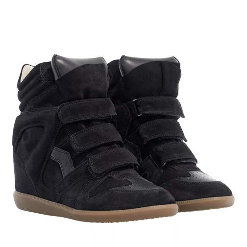 Isabel Marant Bekett Leather Sneaker Black scarpa da ginnastica alta
