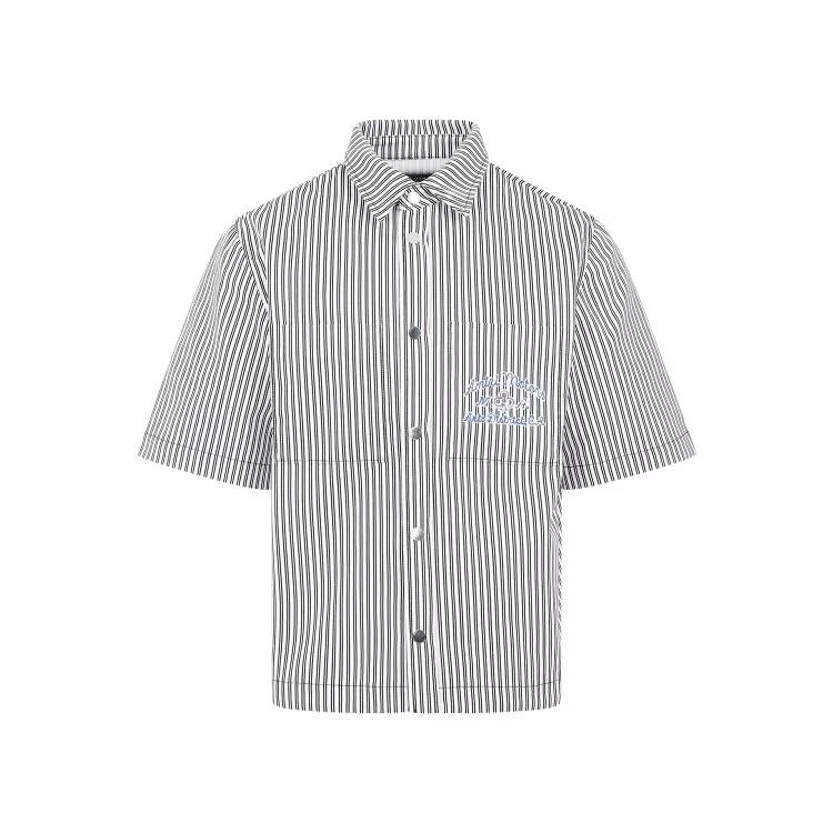 Amiri - Black Cotton Motors Camp Shirt - Größe 48 - black