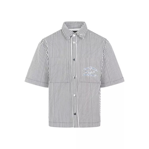 Amiri Black Cotton Motors Camp Shirt Black 