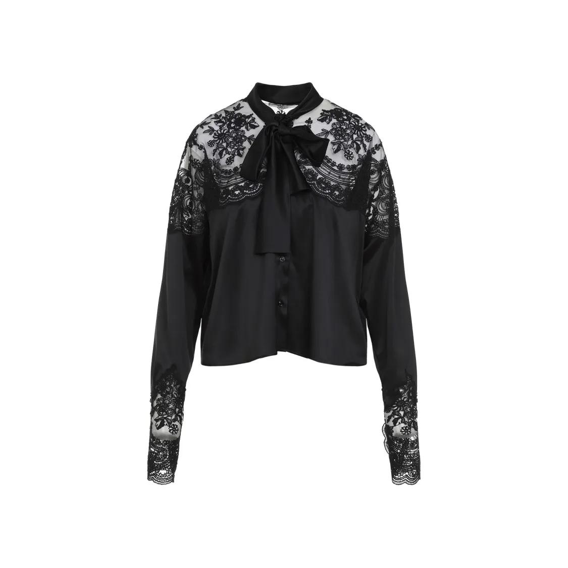 Ermanno Scervino - Black Silk Shirt - Größe 38 - schwarz