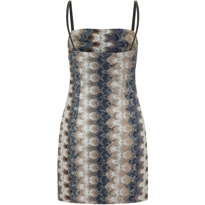 Missoni Minikleid Abito Corto Senza Maniche con Spalline e Motivo Ge mehrfarbig(Image 2)
