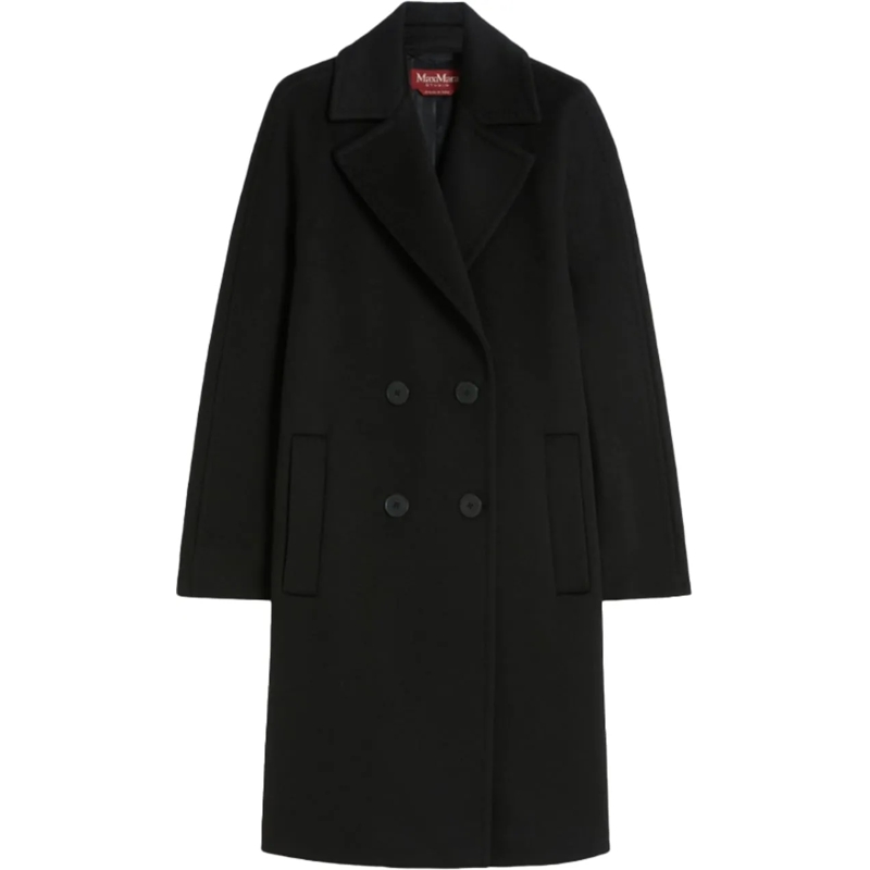 Max Mara Veste de transition Coats Black schwarz