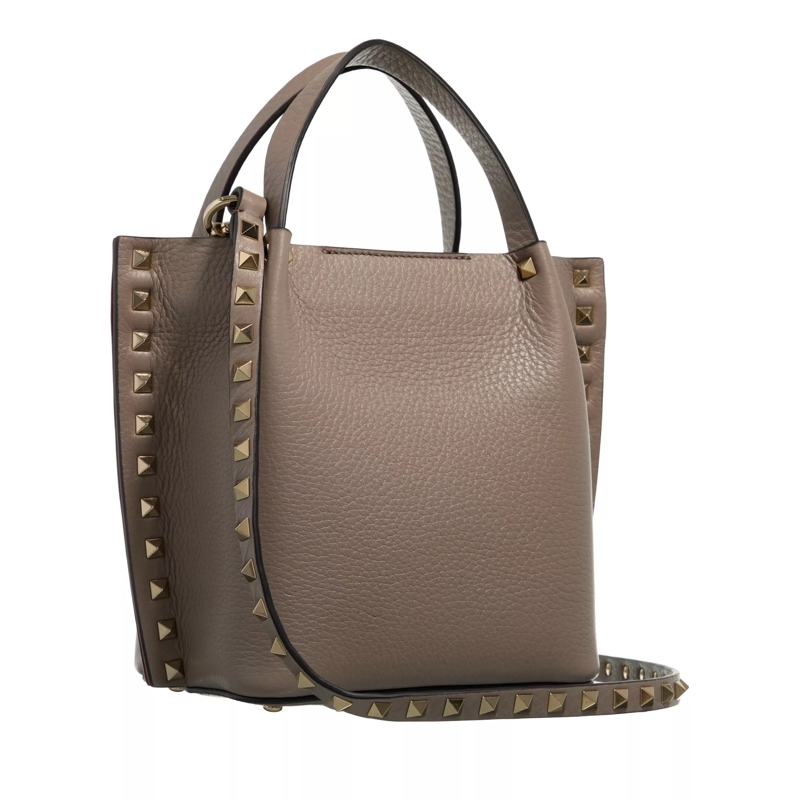 Valentino Garavani Tote Small Tote Rockstud  Brown(Image 4)