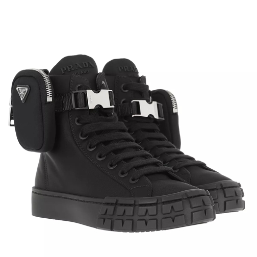 Prada Wheel Boots With Pouch Black high-top sneaker