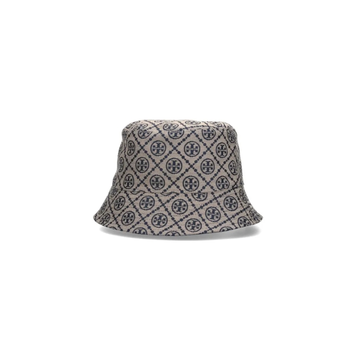 Tory Burch T Monogram' Bucket Hat – Beige Neutrals Chapeau