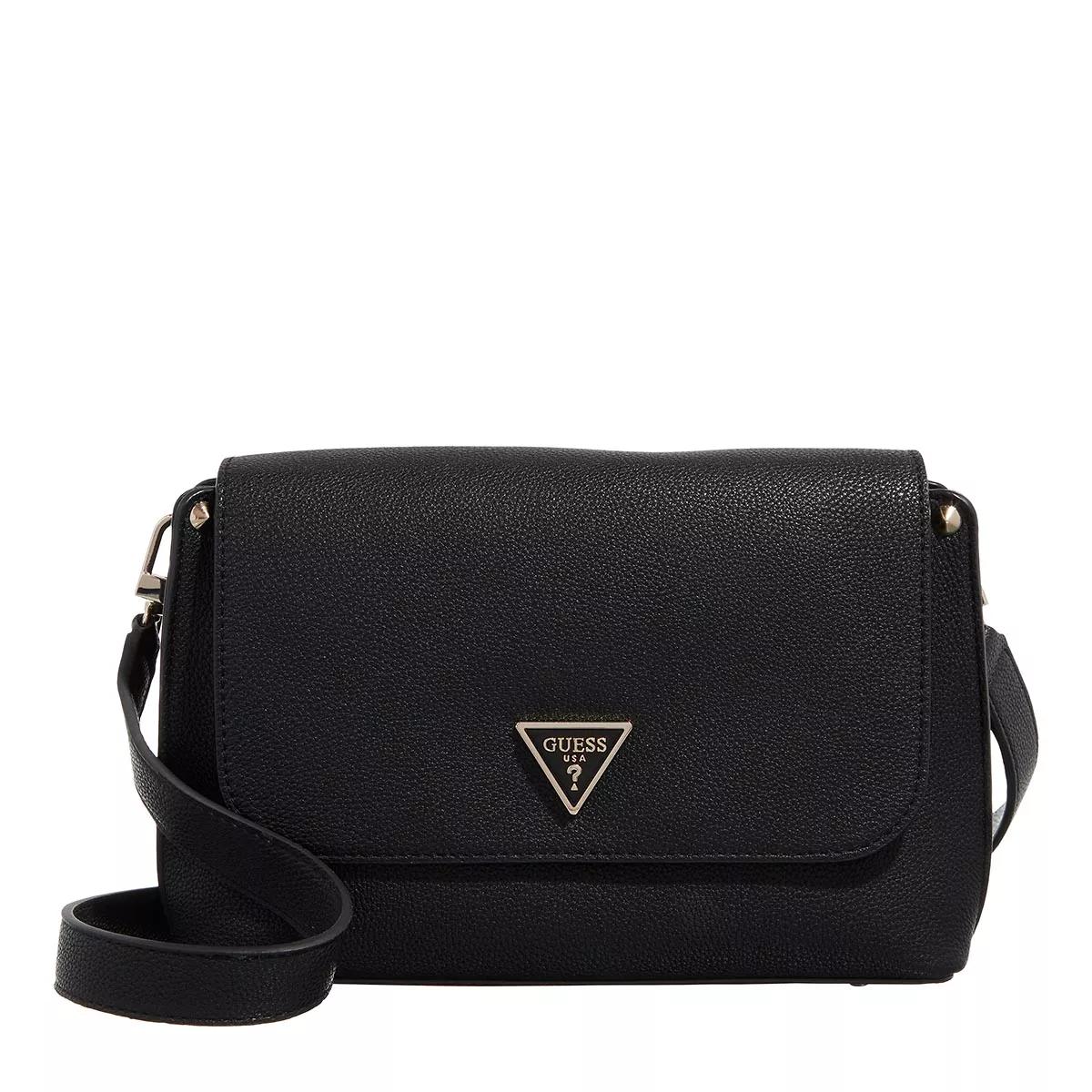 Guess Meridian Flap Crossbody Black Crossbody Bag