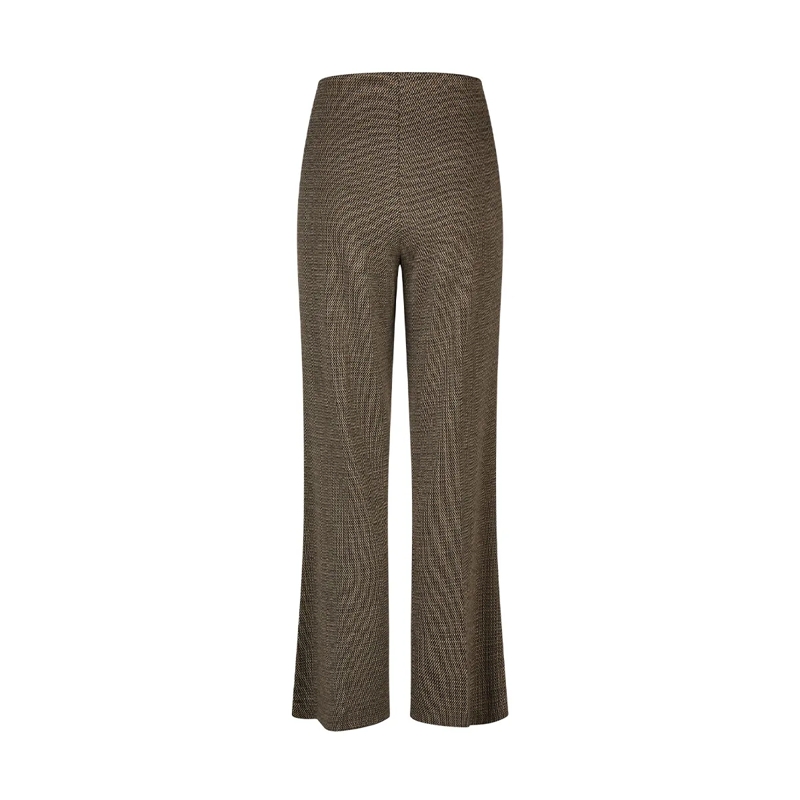 Marc Aurel Stoffhose Hose- angesetzter Bund- gesteppte Bügelfalte-  braun(Image 5)