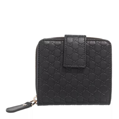 Gucci Folding Wallet Black Bi-Fold Portemonnaie