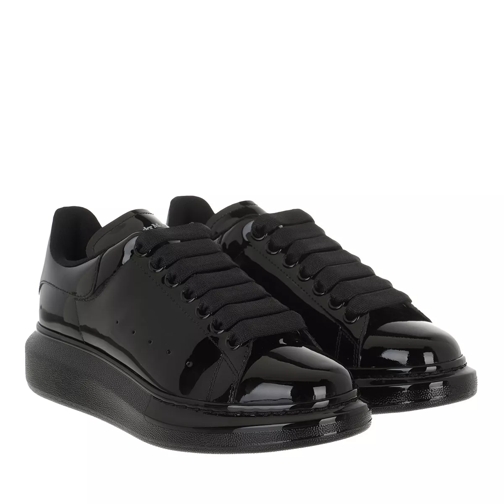 Alexander McQueen Oversized Sneakers Patent Leather Black Low-Top Sneaker