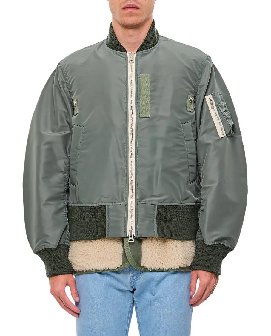 Sacai - Bomber Nylon Jacket - Größe 1 - grün