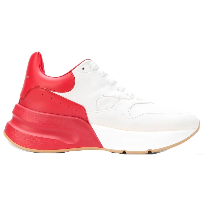 Alexander McQueen Low-Top-Sneaker Oversized Runner Sneakers weiß