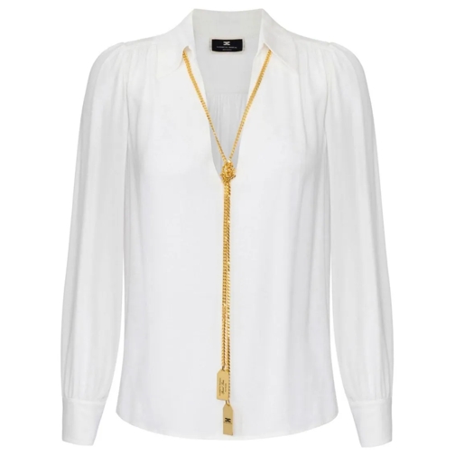 Elisabetta Franchi Shirts White Georgethe Shirt White