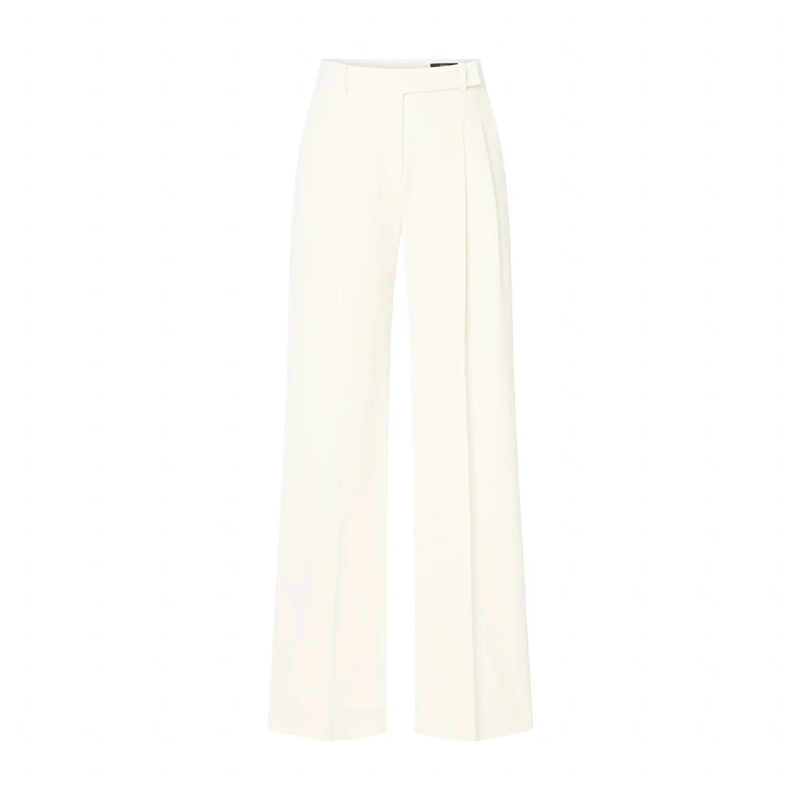 windsor.  Weite Stoffhose aus Schurwolle weiß