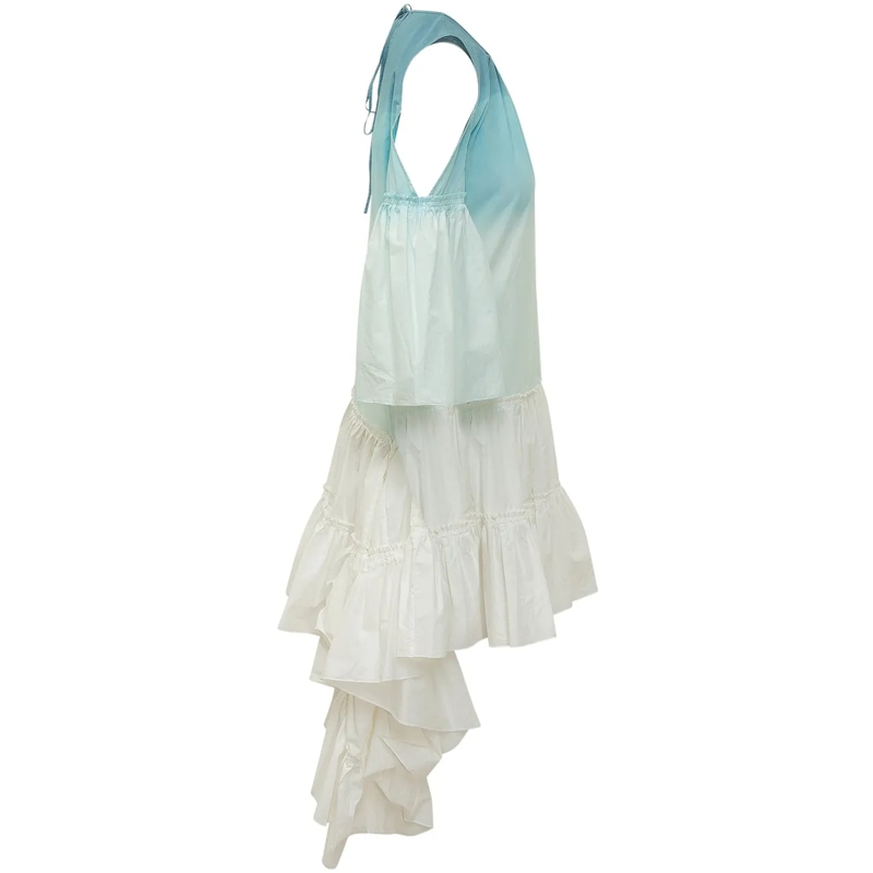J.W.Anderson Midikleid Abito Dip Dye Ruffle mehrfarbig(Image 3)