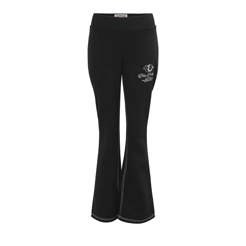 True Religion Jogginghose Flare Sweatpants schwarz