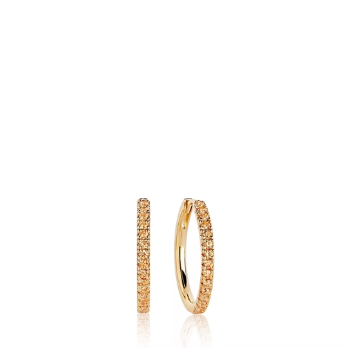 Sif Jakobs Jewellery Ellera Grande Earrings 18K Yellow Gold Plated Orecchini a cerchio