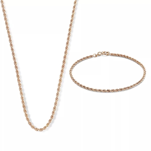 Isabel Bernard Cadeau D'Isabel Collier And Bracelet Giftset 14 Karaat Rose Gold Mittellange Halskette
