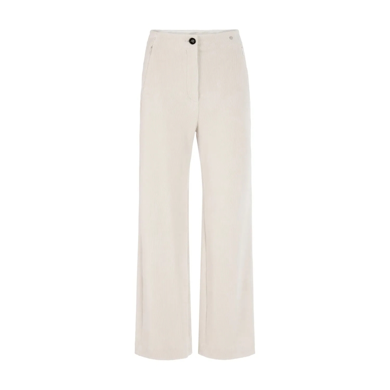 Marc Cain Casual broeken Weite Hose aus Cord Beige