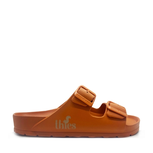 thies Sandale thies 1856 ® Ecofoam Sandal vegan bitter orange schwarz