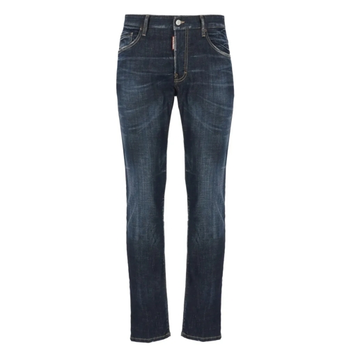 Dsquared2 Jeans Blue Dsquared2 Cotton Jeans For Man Blue