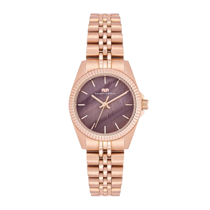 Rhodenwald & Söhne Automatikuhr Damen Armbanduhr Cassina Edelstahl rosegold
