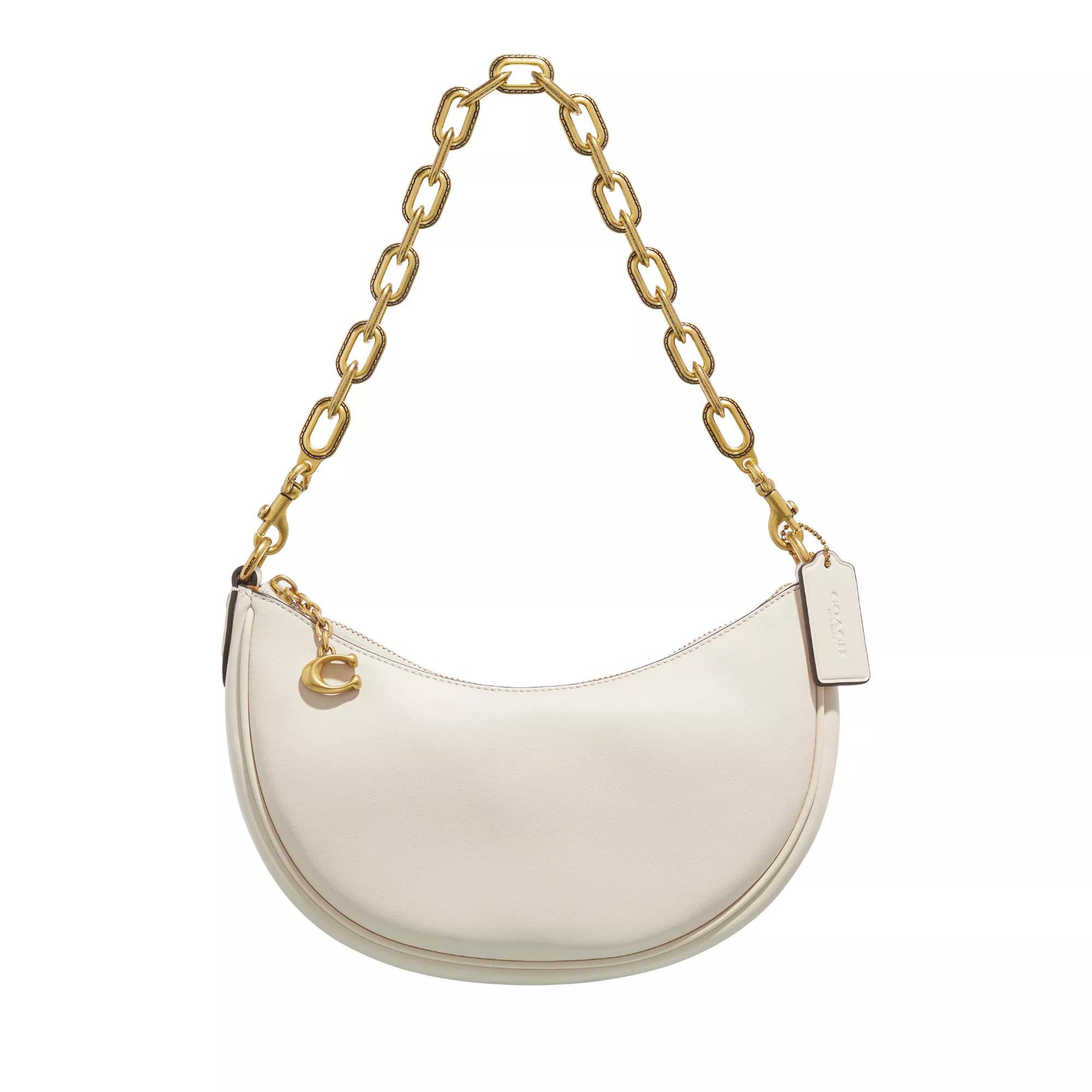 Coach Pochettes - Glovetanned Leather Mira Shoulder Bag With Chain - Gr. unisize - in Creme - für Damen