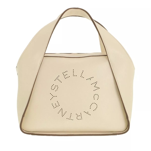 Stella McCartney Small Logo Hobo Shoulder Bag White Draagtas