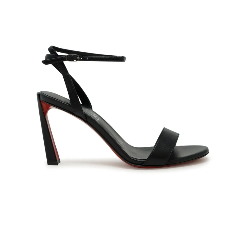 Christian Louboutin Sandalen Black Pvc Leather Condora Queen 85 Sandals Black