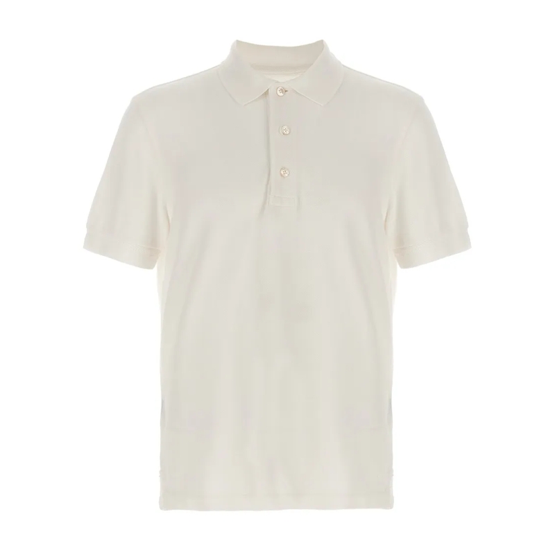 Tom Ford Polohemd Piqué Polo Shirt White