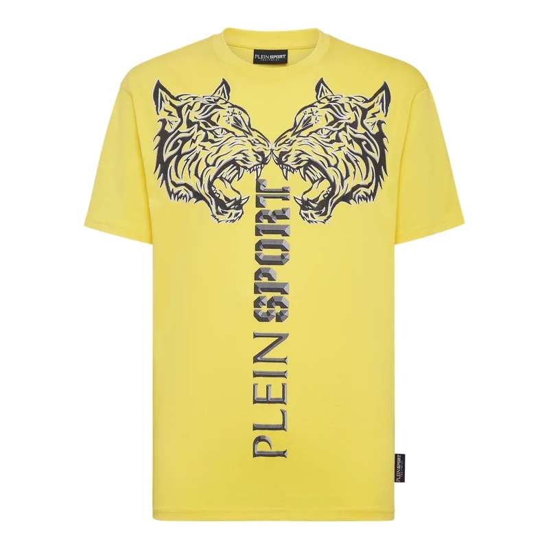 Plein Sport T-Shirt T-Shirt Tiger gelb