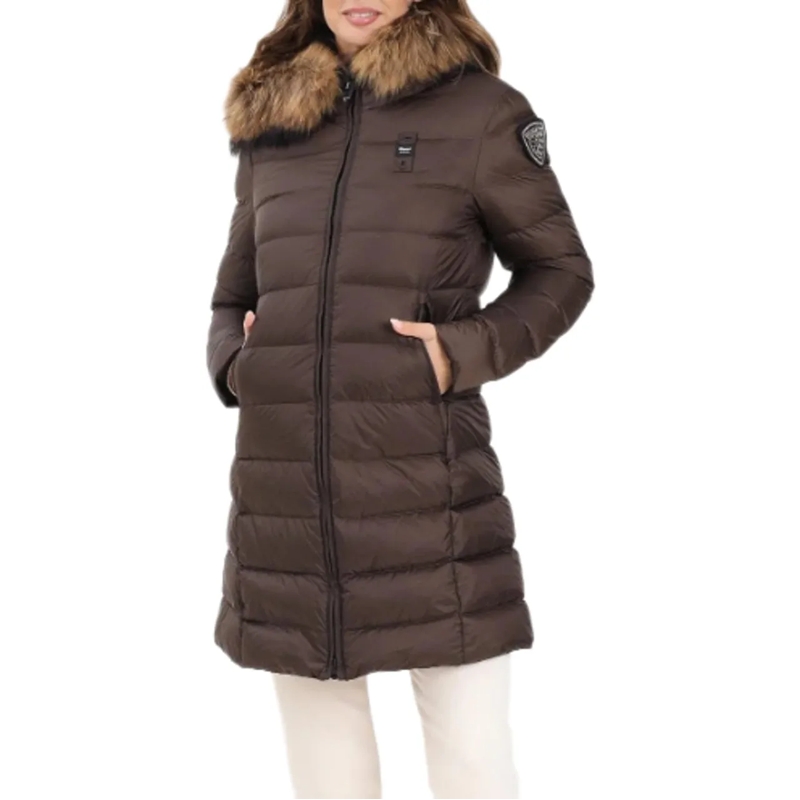 Blauer Manteaux de tanche Coats Castagna braun