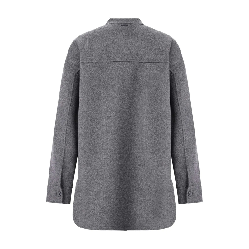 S Max Mara Manteau de transition Jacke Constanza aus Schurwolle grau