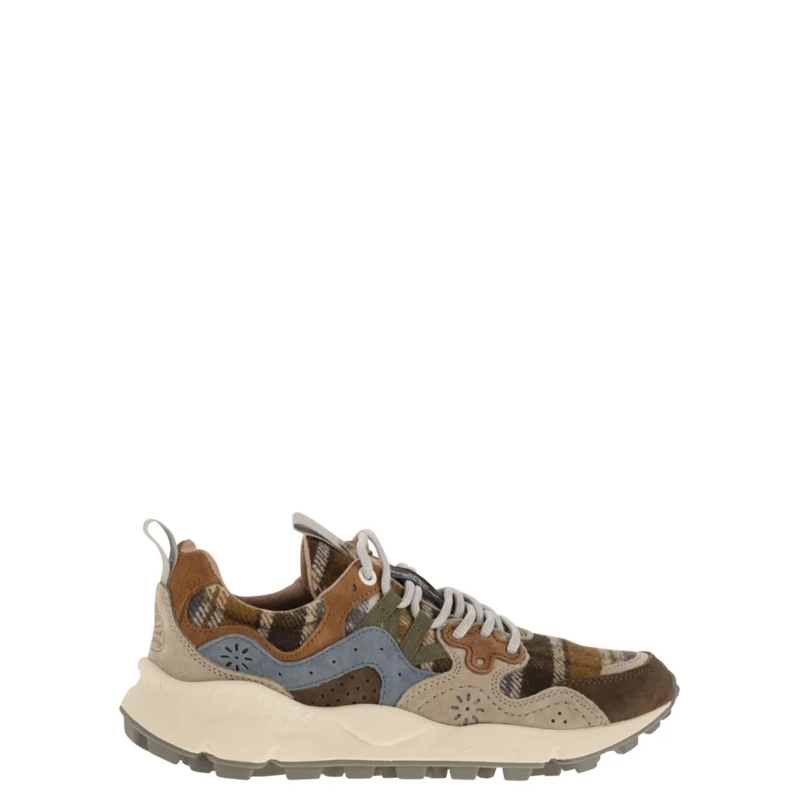 Flower Mountain Low-Top-Sneaker Yamano 3 - Suede And Wool Sneakers Multicolor