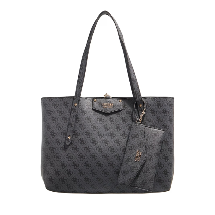 Guess Eco Brenton Tote Coal Logo Shopper