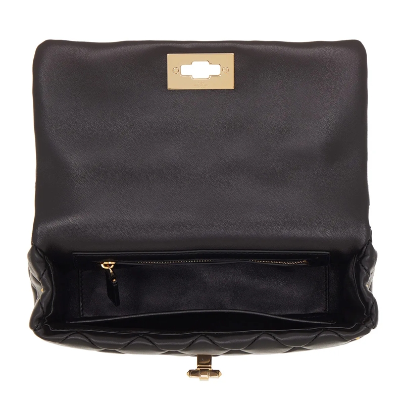 Valentino Garavani Crossbody Bag Rockstud Spike Foldover Top Shoulder Bag Nero(Image 6)