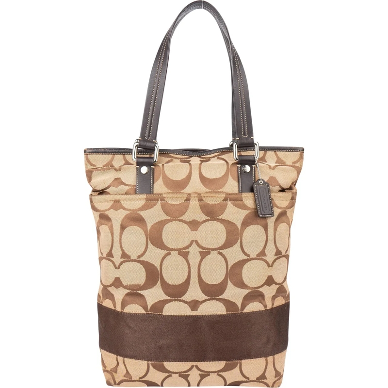 Coach Fourre-tout Coach Big Monogram Handbag braun