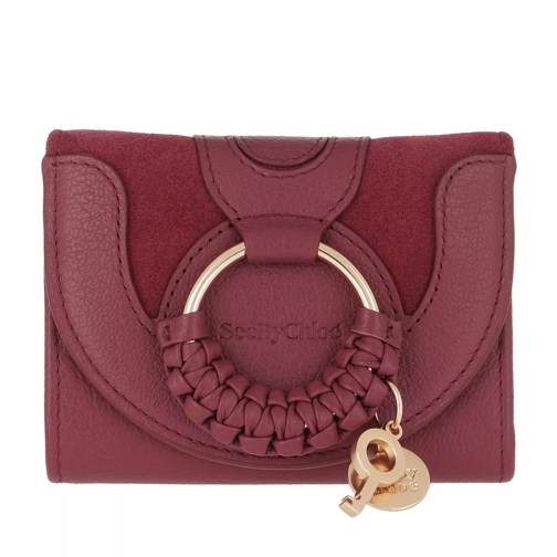 See By Chloé Compact Wallet Plum Purple Tri-Fold Wallet