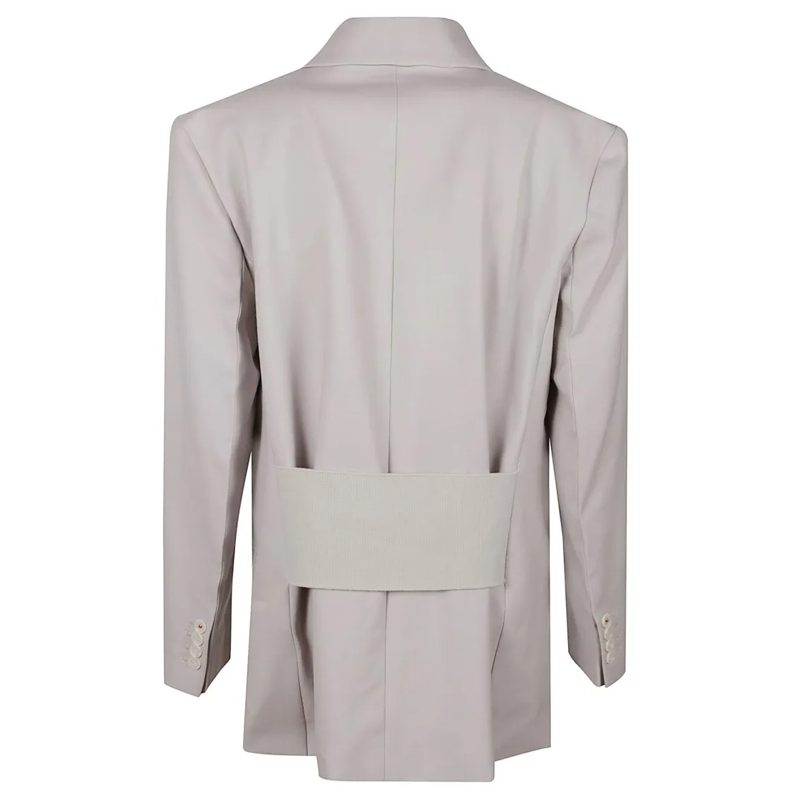 Victoria Beckham Blazer Relaxed Double Breasted Jacket White